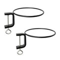 Achla Designs ACHLA Designs SFR-08C-2 8 in. Clamp-on Flower Pot Ring; Black - Pack of 2 SFR-08C-2